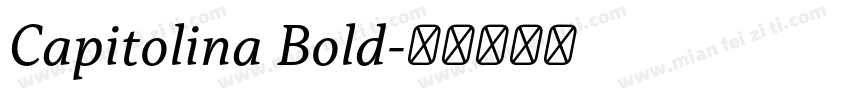 Capitolina Bold字体转换